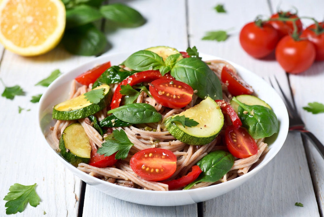 Clean Eating Pasta mit leichter Sauce