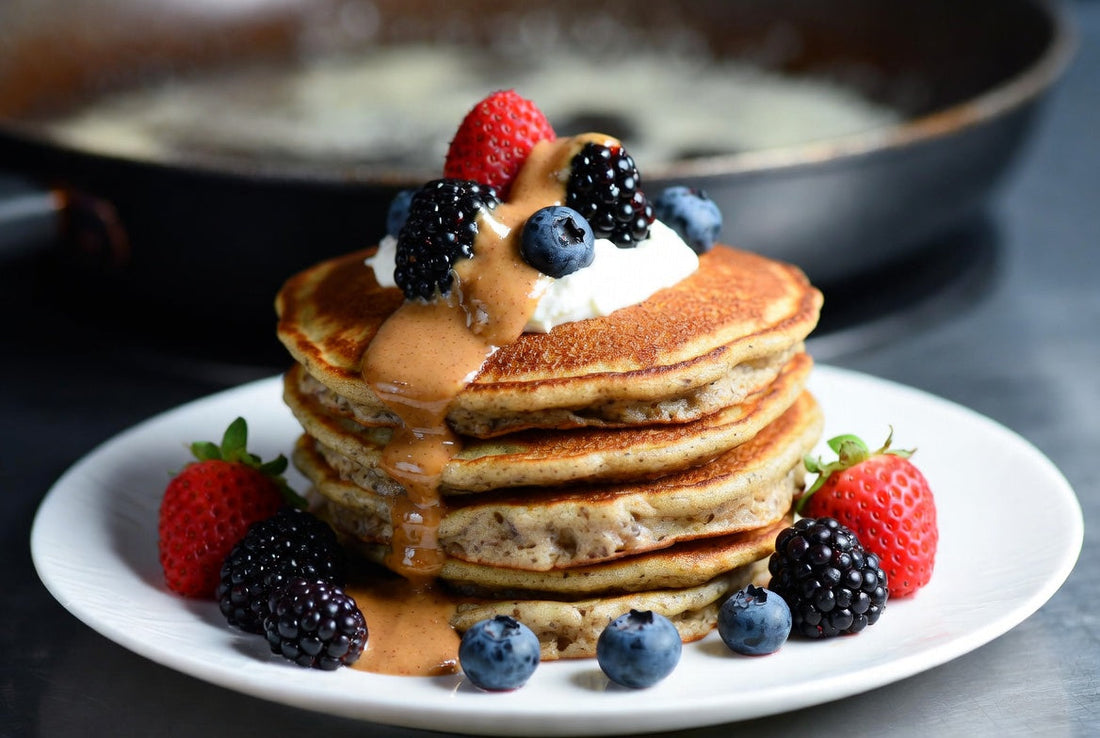 Crêpes moelleuses à faible teneur en glucides aux fibres de pomme de terre