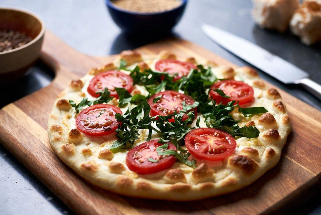 Low-Carb-Pizza-Teig mit Flohsamenschalen