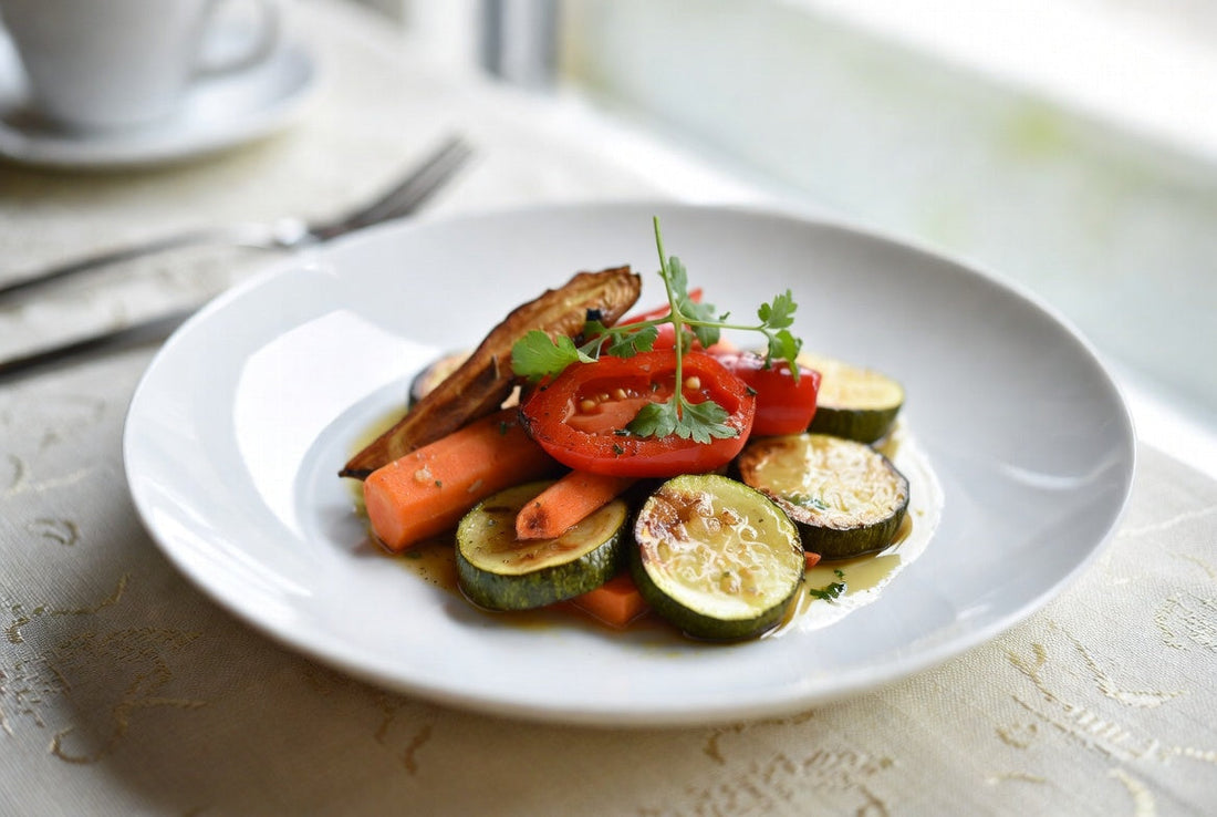 Ofengemüse mit Kurkuma-Olivenöl-Marinade