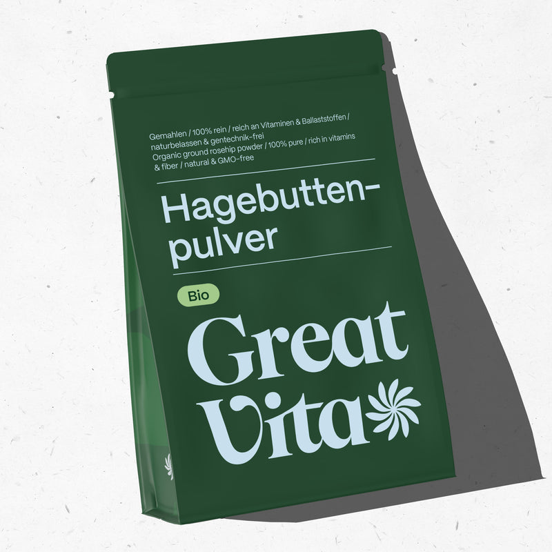 Bio-Hagebuttenpulver – fein gemahlen