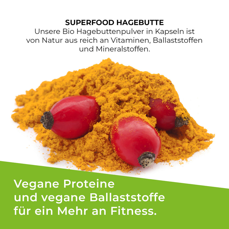 Bio-Hagebutten-Kapseln – 3000 mg Tagesdosis