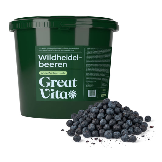 Wildheidelbeeren – gefriergetrocknete Vollfrucht