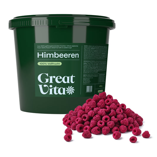 Himbeeren – gefriergetrocknete Vollfrucht