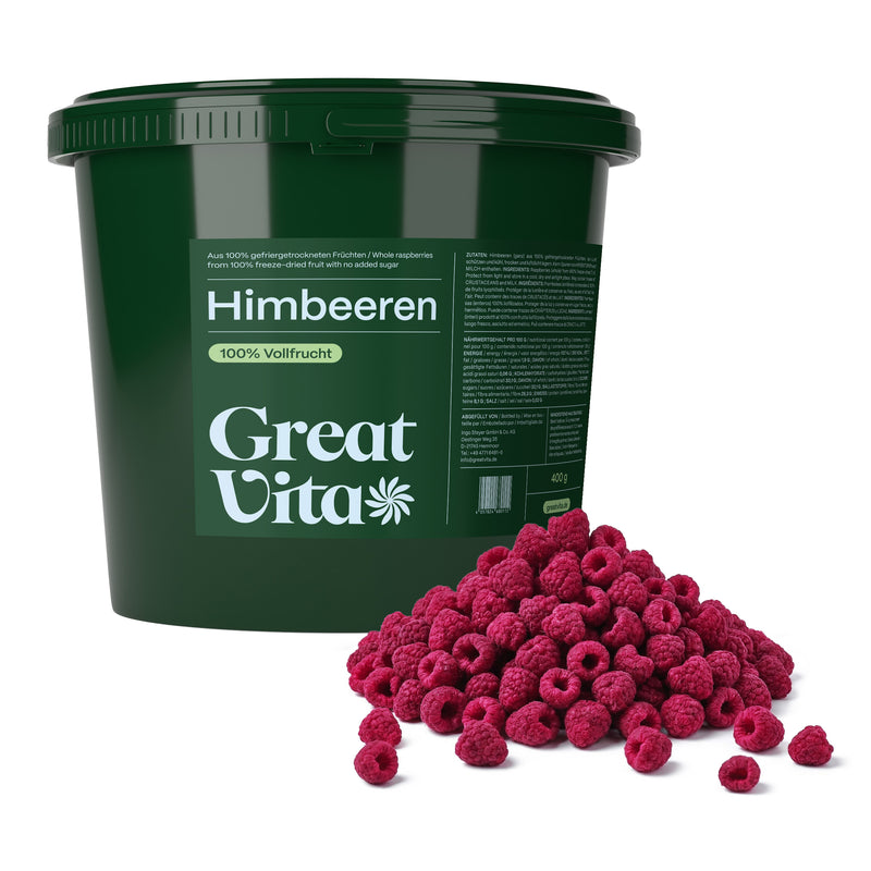 Himbeeren – gefriergetrocknete Vollfrucht