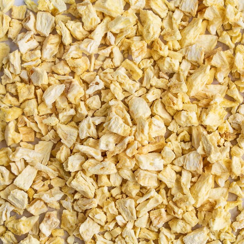 Ananas – gefriergetrocknete Ananasstücke