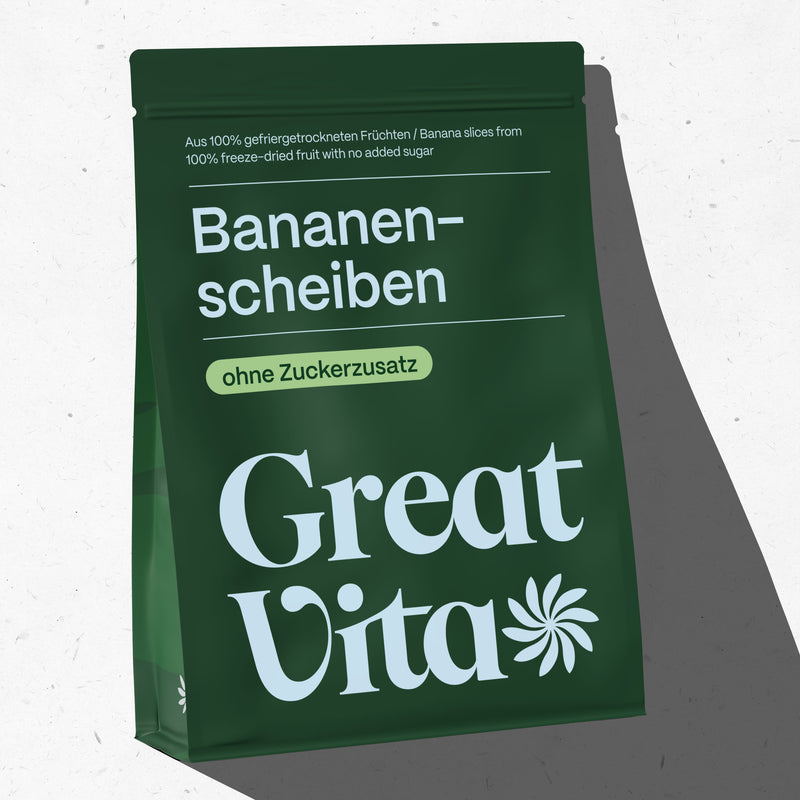 Bananen – gefriergetrocknete Bananenscheiben