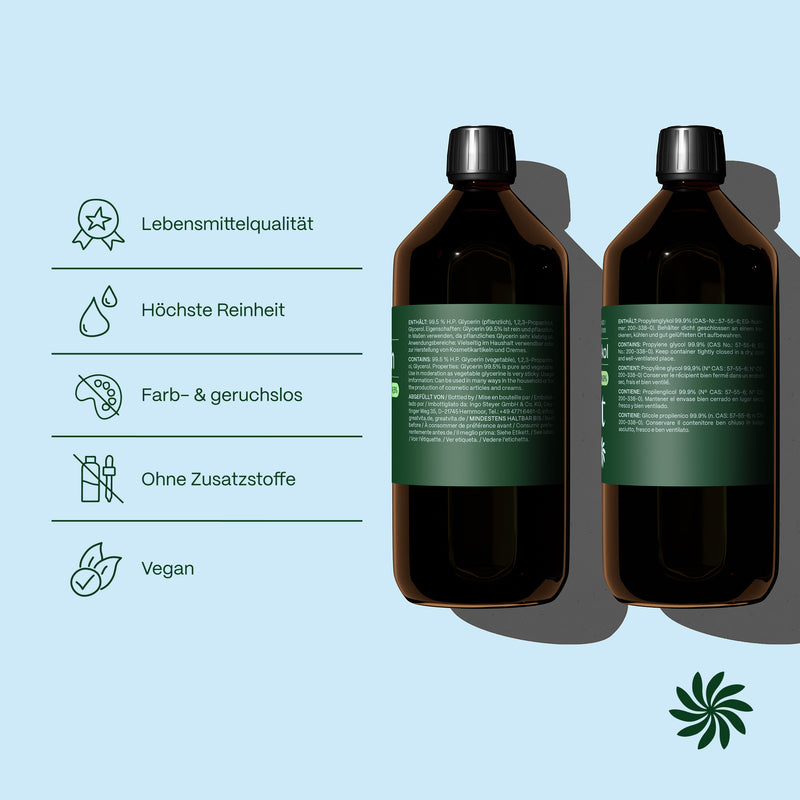 Glycerin + Propylenglykol · 1L+1L