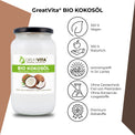 GreatVita Bio Kokosoel nativ und kaltgepresst 1000 ml merkmale